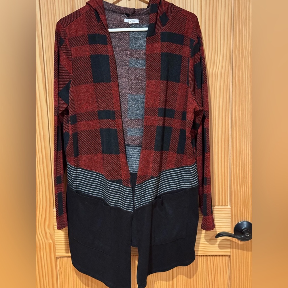 Hooded cardigan